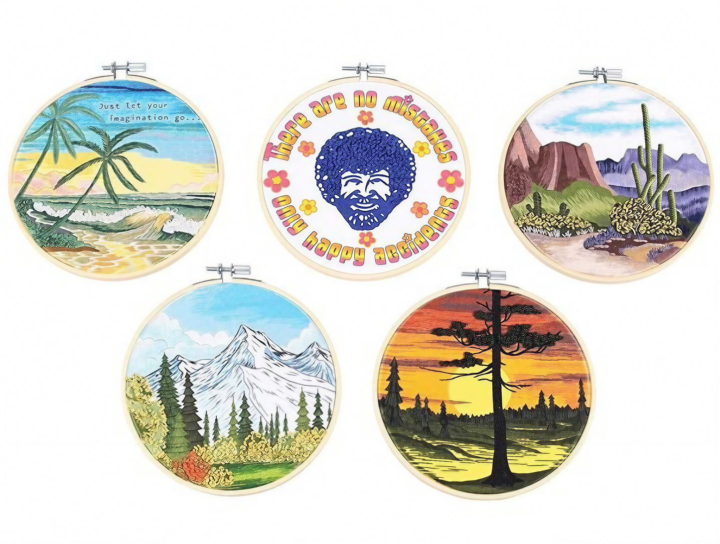 Bob Ross Embroidery Kit