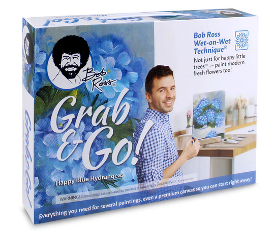 Bob Ross Grab & Go™ Happy Blue Hydrangeas