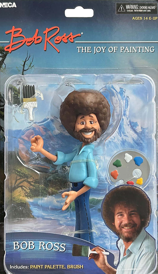 Bob Ross Action Figure: NECA Toony Classics The Joy of Painting
