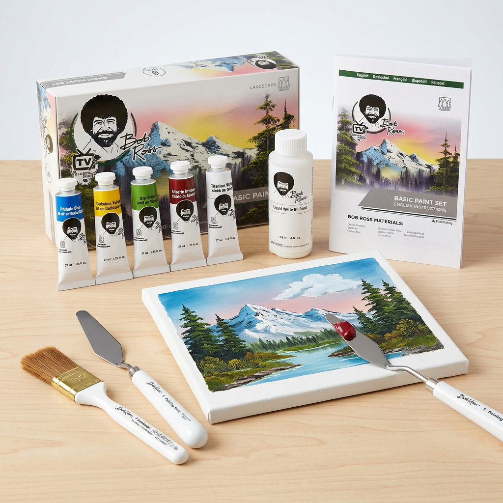 Bob Ross Basic Paint Set, Official Wet-on-Wet Starter Kit